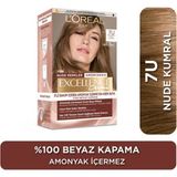L'Oréal Paris 4 Adet L Oréal Paris Excellence Creme Nude Renkler Saç Boyası - 7u Nude Kumral