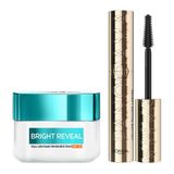 L’Oréal Paris Bright Reveal Koyu Leke Karşıtı, Cilt Tonu Eşitleyici Spf50 Nemlendirici Krem Niasinamid 50ml & Panorama Hacim Veren Maskara Siyah