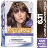 L'Oréal Paris Cool Creme 6.11 Ekstra Küllü Koyu Kumral Saç Boyası