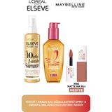 L'Oréal Paris Elseve 10 Etki 1 Arada Saç Güzelleştirici Sprey & Dream Long Pürüzsüzleştirici Serum & Matte Ink 65 Mini Ruj Hediyeli