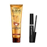 L'Oréal Paris Elseve Mucizevi Yağ Saç Güzelleştirici Krem 150 ml - Kuru ve Sert Saçlar & Telescopic Lift Maskara Saç Bakım Seti
