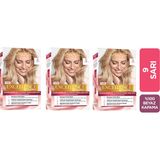L'Oréal Paris Excellence 9 Sarı 3'lü Saç Boyası