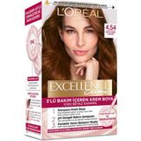 L'Oréal Paris Excellence Creme 4.54 2x192 ml Koyu Kızıl Kahve Saç Boyası