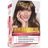 L'Oréal Paris Excellence Creme 6.1 Küllü Açık Kahve 4x192 ml Saç Boyası