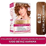 L'Oréal Paris Excellence Creme 6.32 Altın Açık Kahve Krem Saç Boyası Uzun Süre Kalıcı
