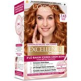 L'Oréal Paris Excellence Creme 7.43 Sultan Bakırı 3x192 ml Saç Boyası