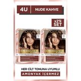 L'Oréal Paris Excellence Creme Nude Renkler 4U Nude Kahve 2'li Saç Boyası