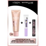 L'oréal Paris Glotion All-In-One Doğal All-In-One Doğal Işıltı 902 + Super Lock Brow Glue Kaş Sabitleyici & Sky High Cosmic Mini Maskara Hediyeli