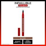 L'oréal Paris Infaillible Faux Brow Ultra İnce Uçlu Kaş Kalemi - Blonde 48 Saat Kalıcı Doğal Görünüm