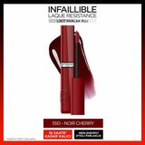 L'Oréal Paris Infaillible Laque Resistance 550 Noir Cherry Likit Parlak Ruj