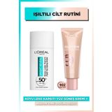 L'Oréal Paris Koyu Leke Karşıtı 50 ml Yüz Güneş Kremi+40 ml All-in-One Doğal Işıltı