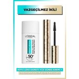 L'Oréal Paris Koyu Leke Karşıtı 50 ml Yüz Güneş Kremi+Panorama Hacim Veren Maskara