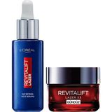 L'Oréal Paris L'Oreal Paris Revitalift Lazer Saf Retinol Gece Serumu 30 Ml + Lazer Yaşlanma Karşıtı Gündüz Kremi 50 Ml