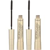 L'Oréal Paris Loreal Telescopic Uzun Görünüm Veren Siyah Maskara Seti - 01-Siyah