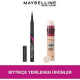 L'Oréal Paris Maybelline New York Hyper Precise All Day Eyeliner, 701 Matte Onyx + Instant Anti Age Eraser Kapatıcı - 01 Light