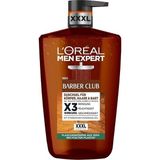 L'Oréal Paris Men Expert Barber Club Duş Jeli ve Şampuanı, Vücut, Saç, Yüz ve Sakal Temizliği Için Odunsu Koku ve Sedir Ağacı