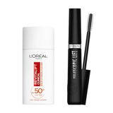 L'Oréal Paris Telescopic Lift Maskara Revitalift Clinical SPF 50+ Günlük Yüksek UV Korumalı Yüz Güneş Kremi 50 ml Set