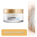 L'Oréal Paris Yaş Uzmanı 30+ İnce Çizgi Görünümünü Azaltan & Cilde Canlı Görünüm Veren, Kırşıklık Karşıtı Krem 50ml