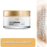 L'Oréal Paris Yaş Uzmanı 35+ İnce Çizgi Görünümünü Azaltan & Cilde Canlı Görünüm Veren, Kırışıklık Karşıtı Krem 50ml