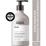 L'Oréal Professionnel Çok Açık Sarı, Gri ve Beyaz Saçlar Için Özel Renk Koruyucu Serie Expert Silver Şampuan 500 ml