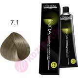 L'Oréal Professionnel İnoa Amonyaksız Saç Boyası No: 7.1 60Ml Krem Formda Canlı Renkler İçin