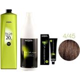 L'Oréal Professionnel Loreal Professionnel Loreal Inoa Krem Oksidan 20 Vol. %6 1000 Ml+Post Boyalı Saç Şampuanı 1500 Ml+No:4,45 Saç Boyası