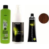 L'Oréal Professionnel Loreal Professionnel Loreal Inoa Krem Oksidan 30 Vol. %9 1000 Ml+Post Boyalı Saç Şampuanı 1500 Ml+No:7,3 Saç Boyası