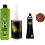 L'Oréal Professionnel Loreal Professionnel Loreal Inoa Krem Oksidan 30 Vol. %9 1000 Ml+Post Boyalı Saç Şampuanı 1500 Ml+No:8 Saç Boyası
