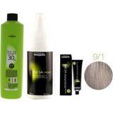 L'Oréal Professionnel Loreal Professionnel Loreal Inoa Krem Oksidan 30 Vol. %9 1000 Ml+Post Boyalı Saç Şampuanı 1500 Ml+No:9,1 Saç Boyası