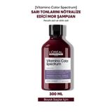 L'Oréal Professionnel Vitamino Color Spectrum 300 ml Sarı Saçlar İçin Sarı Tonlarını Nötralize Edici Mor Şampuan