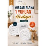 Lorateks Jazzy | Tek Kişilik Yorgan | 1 Yorgan + 1 Yorgan Hediyeli | Ultra Yumuşak | 4 Mevsim Konforlu Uyku Seti | 155 x 215 cm