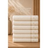 Lorateks Vera | 6 Adet Kadife Güpürlü ( 30*50 cm ) Havlu Seti | Çeyiz Havlusu | Misafir Havlusu | Mutfak Havlusu | Havlu & Havlu Seti | Çeyizlik