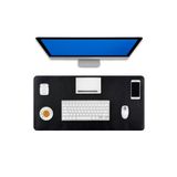 Lord Mountain 90X40 Xl Deri Mouse Pad,ofis Mouse Pad,masa Matı Sümen,konforlu Mouse Pad,çift Yönlü Mouse Pad - Siyah