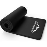 Lord Mountain Premium Pilates Yoga Matı,spor Matı,egzersiz Matı,pilates Minderi,kaymaz TABAN,180X55 cm 10 mm Siyah - 180 x 55 cm