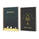 Lord Of The Rings (Yüzüklerin Efendisi) Siyah ve Yeşil Butik Defter 96 Yaprak Çizgili 17X24