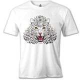 Lord T-Shirt Beyaz Leopar Beyaz Erkek T-Shirt