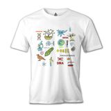 Lord T-Shirt Biyoloji - DNA Beyaz Erkek T-shirt