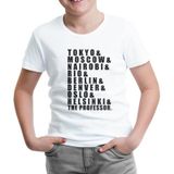 Lord T-Shirt ÇB-869 Beyaz La Casa De Papel Team Erkek Çocuk T-shirt