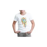 Lord T-Shirt ÇB-993 Beyaz Mikrofon Notalar Erkek Çocuk T-shirt
