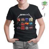 Lord T-Shirt CS-325 Siyah Metallica Album Covers Erkek Çocuk T-shirt