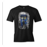 Lord T-Shirt Doctor Who - Tardis Siyah Erkek T-shirt