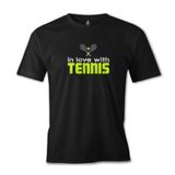Lord T-Shirt ES-1054 Siyah Tenis In Love With Erkek T-shirt