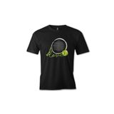 Lord T-Shirt ES-1057 Siyah Tenis Love The Ball Erkek T-shirt