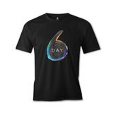 Lord T-Shirt ES-1171 Siyah Day 6 Logo Erkek T-shirt