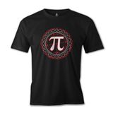 Lord T-Shirt ES-1306 Siyah Matematik Pi 9 Erkek T-shirt