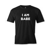 Lord T-Shirt ES-1540 I Am Babe Siyah Erkek T-Shirt
