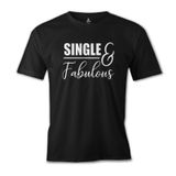 Lord T-Shirt ES-1543 Single And Fabulous Siyah Erkek T-Shirt