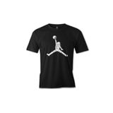 Lord T-Shirt ES-1551 Astronot Uzay Topu Siyah Erkek T-Shirt
