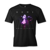 Lord T-Shirt ES-436 Siyah Demi Lovato Neon Lights Erkek T-shirt