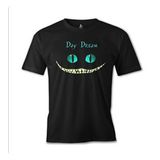 Lord T-Shirt ES-623 Siyah Alice İn Wonderland Cat Erkek T-shirt
